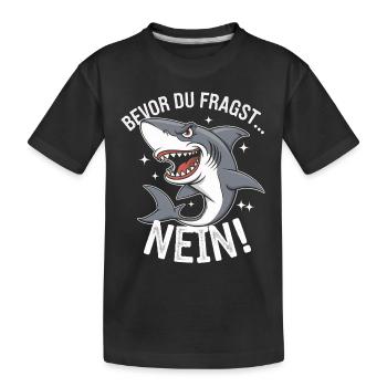 Shark Shark Sharks Shark - Kids' Premium Organic T-Shirt - black - Front