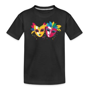 Masque de carnaval Défilé de carnaval Cologne Cologne - T-shirt bio Premium Enfant - noir - Devant