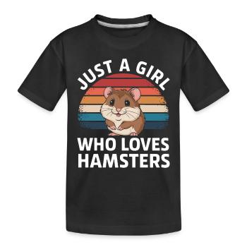 Hamster - T-shirt bio Premium Enfant - noir - Devant