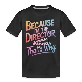 Filmemacher Filmregisseur Kameramann Film - Kinder Premium Bio T-Shirt - Schwarz - Vorne