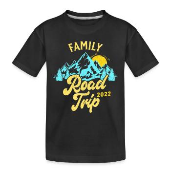 Vacances D'Été - Road Trip En Famille 2023 - T-shirt bio Premium Enfant - noir - Devant
