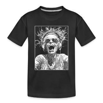 Shirt Bass-Wave Vibes - Battez au volume maximum - T-shirt bio Premium Enfant - noir - Devant