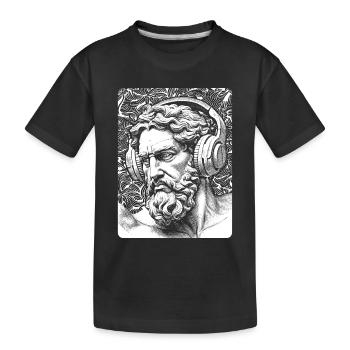 Zeus Shirt: This is where myth and music merge. - Kids' Premium Organic T-Shirt - black - Front