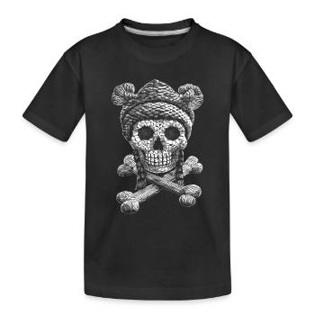 Fans de baskets rétro : Skull & Bones Chemise vintage - T-shirt bio Premium Enfant - noir - Devant