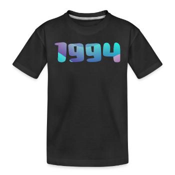 1994 Geburtstagsgeschenk Vintage 1994 Retro 1994 - Kinder Premium Bio T-Shirt - Schwarz - Vorne