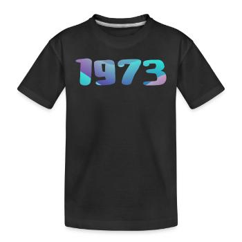 1973 Geburtstagsgeschenk Jahrgang 1973 Retro 1973 - Kinder Premium Bio T-Shirt - Schwarz - Vorne