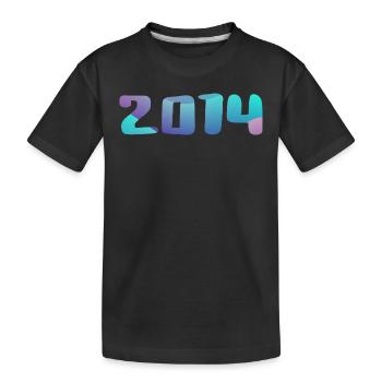 Geburtstagsgeschenk 2014 Jahrgang 2014 Retro 2014 - Kinder Premium Bio T-Shirt - Schwarz - Vorne