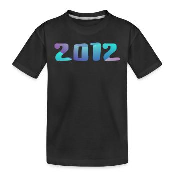 Geburtstagsgeschenk 2012 Jahrgang 2012 Retro 2012 - Kinder Premium Bio T-Shirt - Schwarz - Vorne
