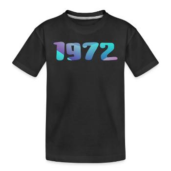 1972 Geburtstagsgeschenk Vintage 1972 Retro 1972 - Kinder Premium Bio T-Shirt - Schwarz - Vorne
