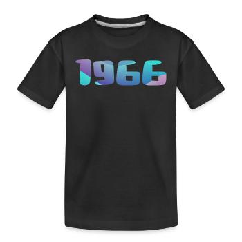 1966 Geburtstagsgeschenk Vintage 1966 Retro 1966 - Kinder Premium Bio T-Shirt - Schwarz - Vorne