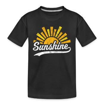 Soleil Soleil - T-shirt bio Premium Enfant - noir - Devant