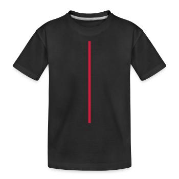 line - Kids' Premium Organic T-Shirt - black - Front