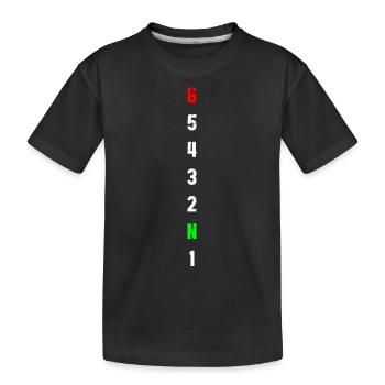 Retro Graphic Motorcycle Rider Motorcyclist Biker - Kinder Premium Bio T-Shirt - Schwarz - Vorne