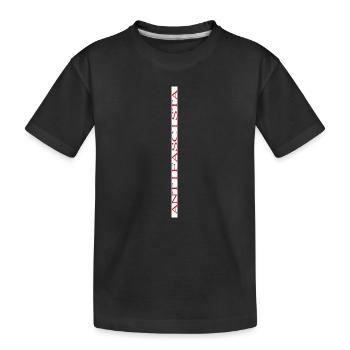 Lettrage antifasciste sur fond blanc vertical - T-shirt bio Premium Enfant - noir - Devant