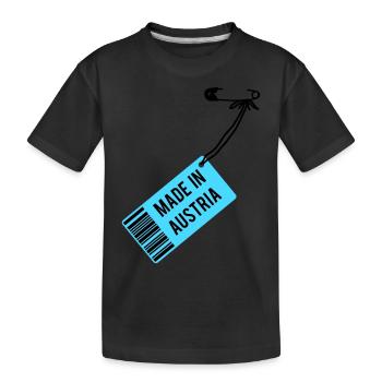 Fait dans le T-shirt Autriche - T-shirt bio Premium Enfant - noir - Devant
