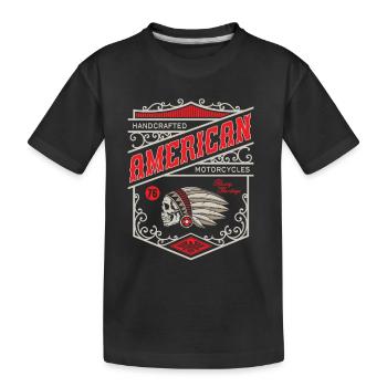 Motos américaines - T-shirt bio Premium Enfant - noir - Devant