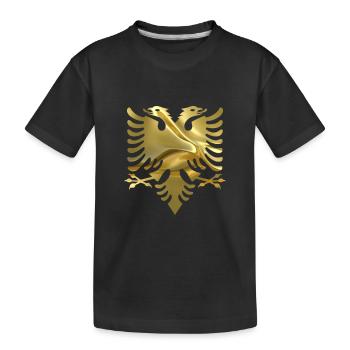 Albanie - T-shirt bio Premium Enfant - noir - Devant