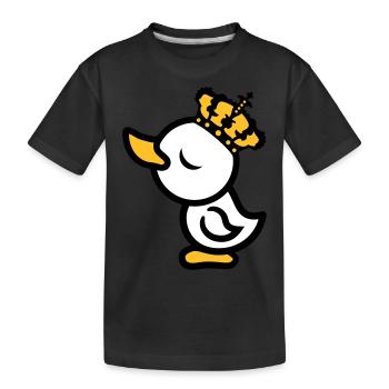 Eitel Koenig Koenigin Princess Chick Crown Arrog - Kids' Premium Organic T-Shirt - black - Front