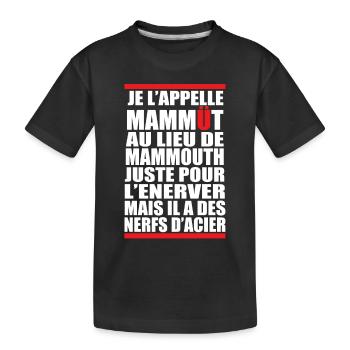 NerfsAcier - T-shirt bio Premium Enfant - noir - Devant