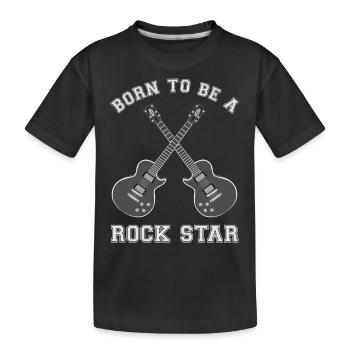 Born To Be A Star Guitar Rock - T-shirt bio Premium Enfant - noir - Devant