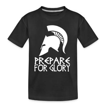Sparta Prepare For Glory - Kids' Premium Organic T-Shirt - black - Front