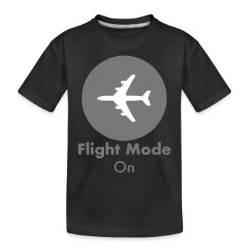 Flight Mode - Kids' Premium Organic T-Shirt - black - Front
