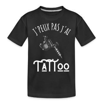 je peux pas j'ai tattoo - T-shirt bio Premium Enfant - noir - Devant
