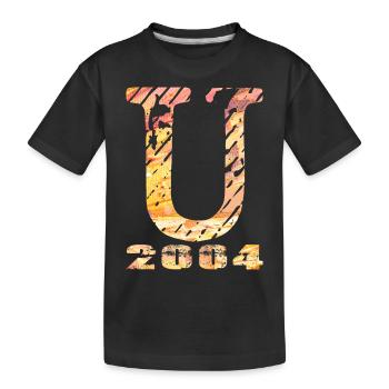 U 2004 Nom Année de naissance Cadeau - T-shirt bio Premium Enfant - noir - Devant