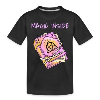 Magic Inside - Grimoire Rose - T-shirt bio Premium Enfant - noir - Devant