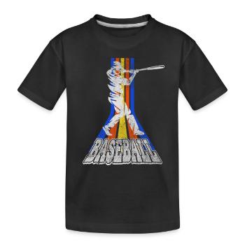 Baseball Joueurs de baseball USA Sports Vintage Rétro - T-shirt bio Premium Enfant - noir - Devant