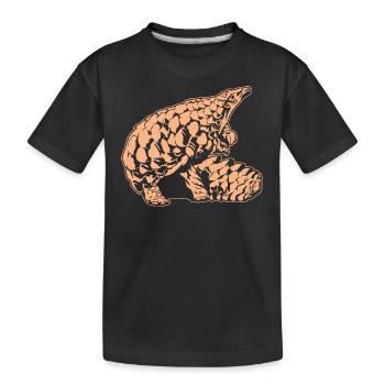 Cool Pangolin Sketch Graphic Wildlife Creature - T-shirt bio Premium Enfant - noir - Devant