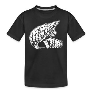Cool Pangolin Sketch Graphic Wildlife Creature - T-shirt bio Premium Enfant - noir - Devant