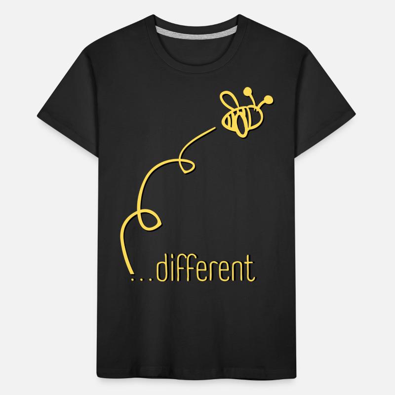 Bee Different - Sei anders! Statement Design Kinder Premium Bio T-Shirt