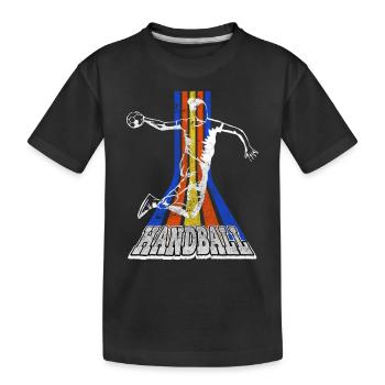 Handball Handball Player Handball Player Vintage - T-shirt bio Premium Enfant - noir - Devant