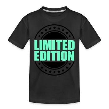 Limited Edition - Kids' Premium Organic T-Shirt - black - Front