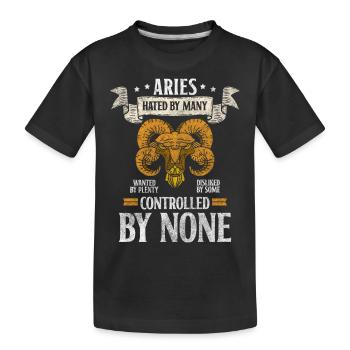 Sternzeichen Konstellation Minerva - Kinder Premium Bio T-Shirt - Schwarz - Vorne