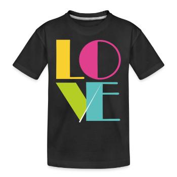 Love - T-shirt bio Premium Enfant - noir - Devant