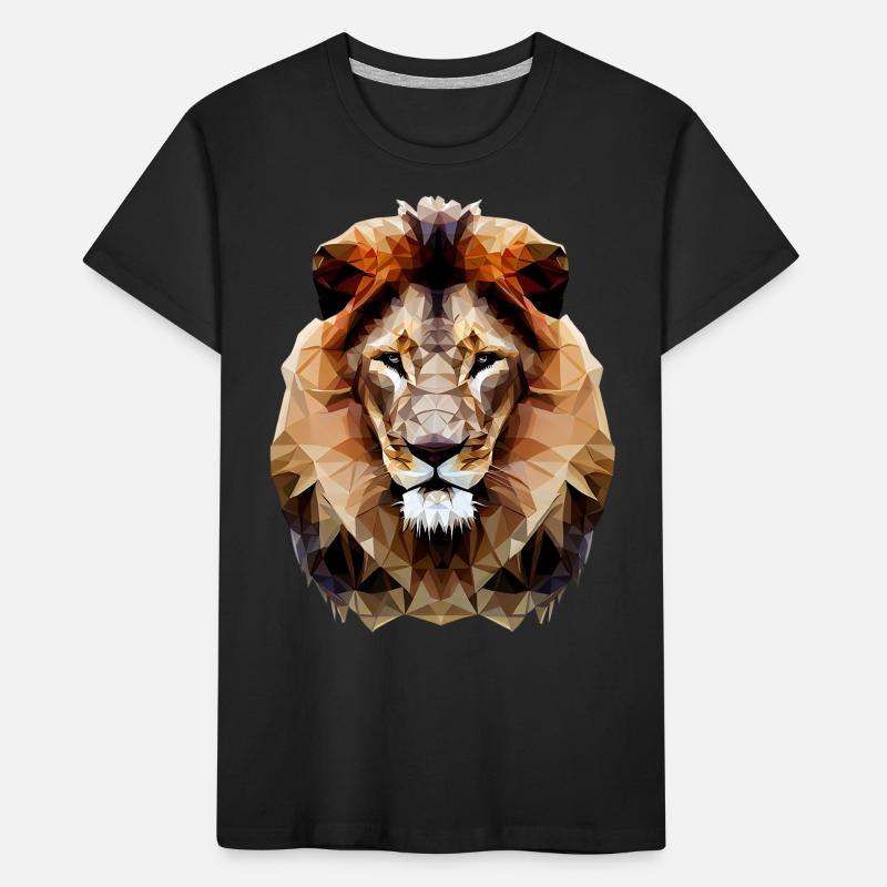 Modern polygon lion Kids' Premium Organic T-Shirt