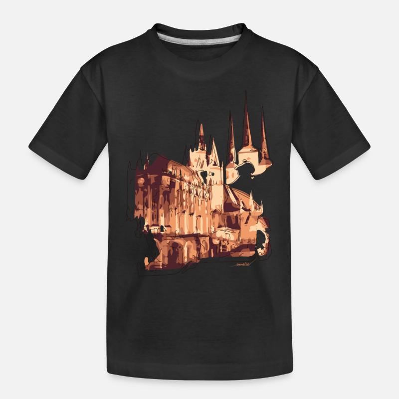 Kirche - Kinder Premium Bio T-Shirt - Schwarz