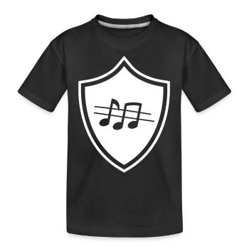 Armoiries de partitions - T-shirt bio Premium Enfant - noir - Devant