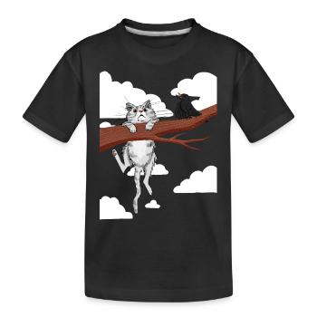 Hang in there 01 - Kinder Premium Bio T-Shirt - Schwarz - Vorne