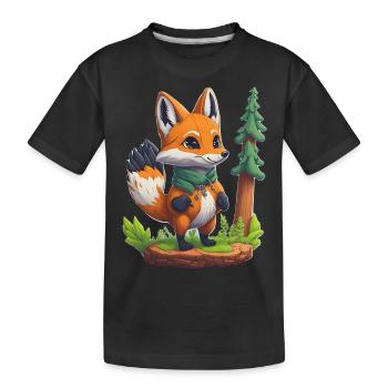 Petite écaille de tortue - T-shirt bio Premium Enfant - noir - Devant