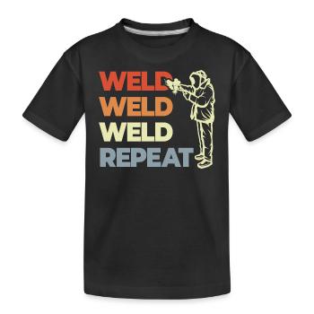 Amant de la sueur - T-shirt bio Premium Enfant - noir - Devant