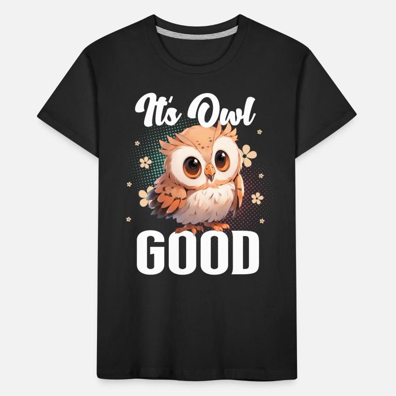 Son hibou bon Eule Eulen T-shirt bio Premium Enfant
