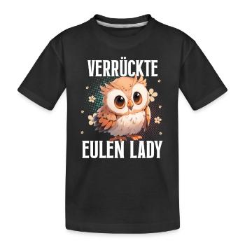 Crazy Owls Lady - T-shirt bio Premium Enfant - noir - Devant
