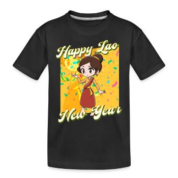 Laos Laote Lao Lao New Year I Gift - Kids' Premium Organic T-Shirt - black - Front