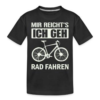 J’en ai assez du vélo - T-shirt bio Premium Enfant - noir - Devant