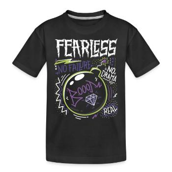 Keine Fehler - Kinder Premium Bio T-Shirt - Schwarz - Vorne