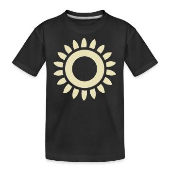 Abstract Sun Sunshine Abstract Art - Kids' Premium Organic T-Shirt - black - Front