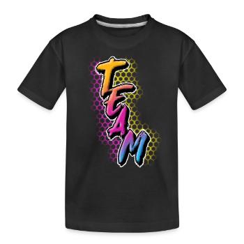 Équipe - T-shirt bio Premium Enfant - noir - Devant
